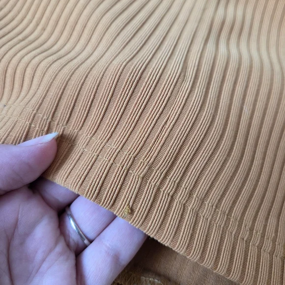 Longline Open Ribbed Cardigan Jacket - Camel - Picture 7 of 9